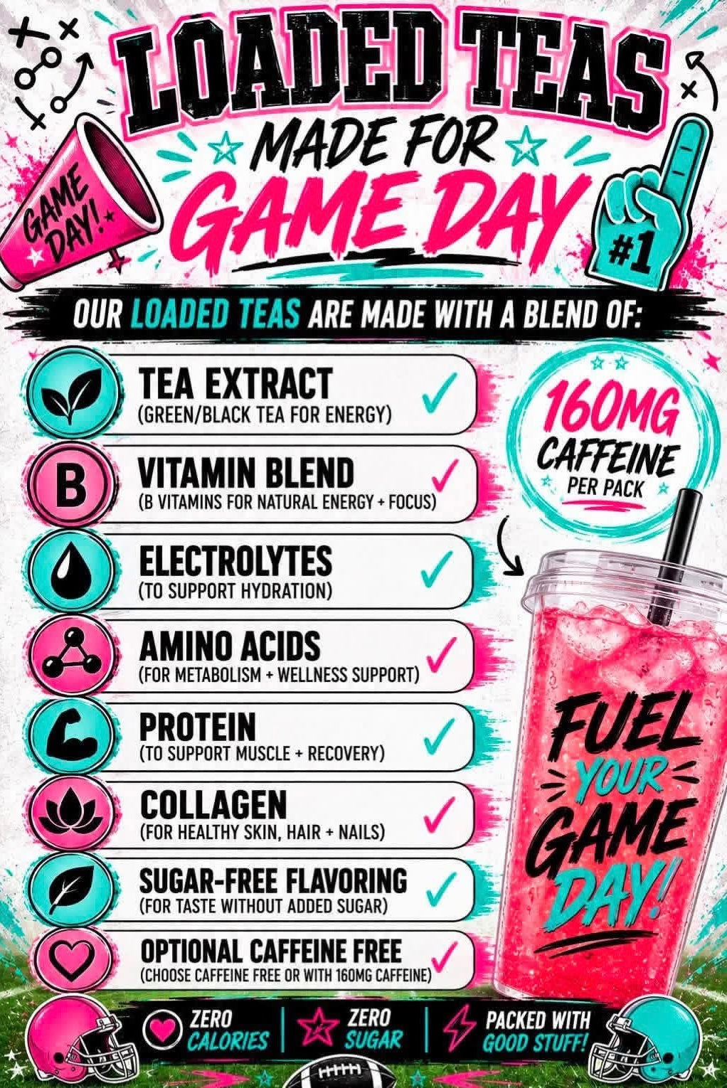 On The Go Loaded Tea Packets